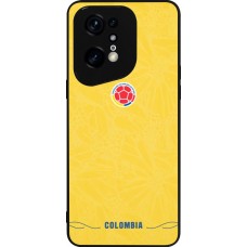 Coque OPPO Find X5 Pro - Silicone rigide noir Maillot de football Colombie 2026 personnalisable