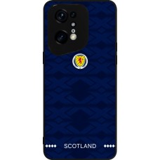 Coque OPPO Find X5 Pro - Silicone rigide noir Maillot de football Ecosse 2026 personnalisable
