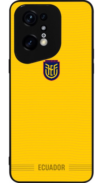 Coque OPPO Find X5 Pro - Silicone rigide noir Maillot de football E?quateur 2026 personnalisable