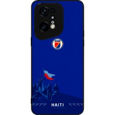 Coque OPPO Find X5 Pro - Silicone rigide noir Maillot de football Haiti 2026 personnalisable
