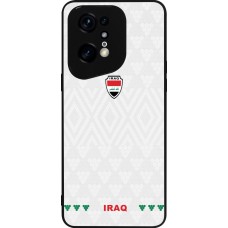 Coque OPPO Find X5 Pro - Silicone rigide noir Maillot de football Irak 2026 personnalisable