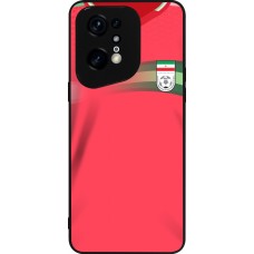 OPPO Find X5 Pro Case Hülle - Silikon schwarz Iran 2022 personalisierbares Fussballtrikot