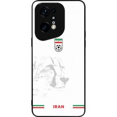 Coque OPPO Find X5 Pro - Silicone rigide noir Maillot de football Iran 2026 personnalisable