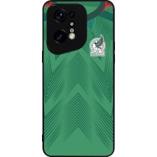 OPPO Find X5 Pro Case Hülle - Silikon schwarz Mexiko 2022 personalisierbares Fussballtrikot