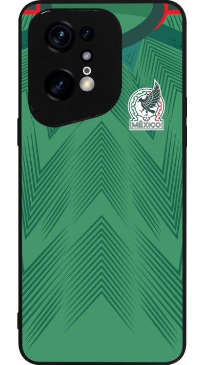 OPPO Find X5 Pro Case Hülle - Silikon schwarz Mexiko 2022 personalisierbares Fussballtrikot