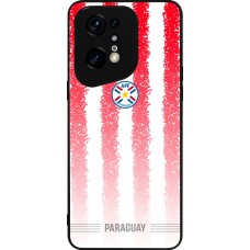 Coque OPPO Find X5 Pro - Silicone rigide noir Maillot de football Paraguay 2026 personnalisable