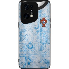 OPPO Find X5 Pro Case Hülle - Silikon schwarz Portugal Away personalisierbares Fussballtrikot