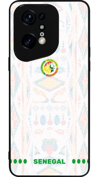 OPPO Find X5 Pro Case Hülle - Silikon schwarz Senegal 2026 personalisierbares Fussballtrikot