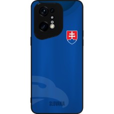 Coque OPPO Find X5 Pro - Silicone rigide noir Maillot de football Slovaquie