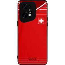 OPPO Find X5 Pro Case Hülle - Silikon schwarz Football shirt Switzerland 2022