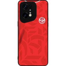 OPPO Find X5 Pro Case Hülle - Silikon schwarz Tunesien 2022 personalisierbares Fussballtrikot