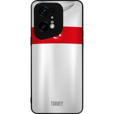 OPPO Find X5 Pro Case Hülle - Silikon schwarz Türkei personalisierbares Fussballtrikot
