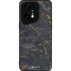 OPPO Find X5 Pro Case Hülle - Silikon schwarz Grey Gold Marble