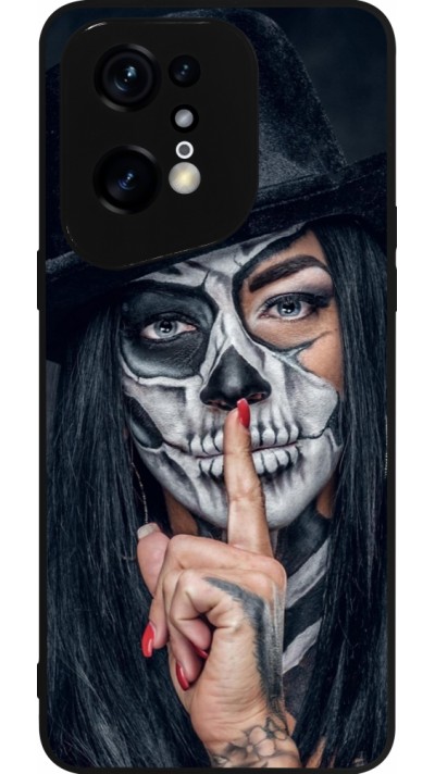 OPPO Find X5 Pro Case Hülle - Silikon schwarz Halloween 18 19