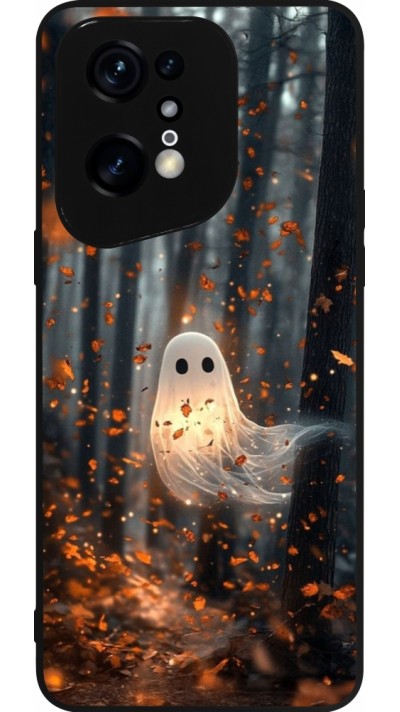 OPPO Find X5 Pro Case Hülle - Silikon schwarz Halloween 2025 Ghost in the forest