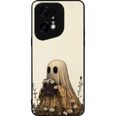 OPPO Find X5 Pro Case Hülle - Silikon schwarz Halloween 2025 Ghost gardener