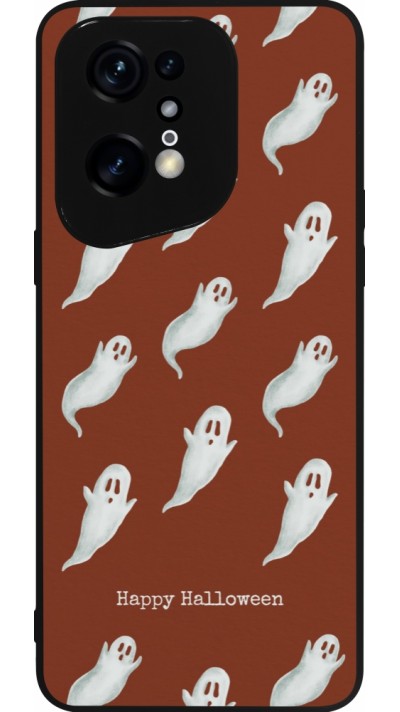 OPPO Find X5 Pro Case Hülle - Silikon schwarz Halloween 2025 Pattern of ghosts