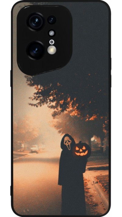 OPPO Find X5 Pro Case Hülle - Silikon schwarz Halloween 2025 Scream