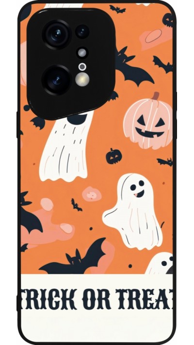 OPPO Find X5 Pro Case Hülle - Silikon schwarz Halloween 2025 Trick or treat