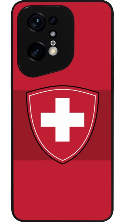 OPPO Find X5 Pro Case Hülle - Silikon schwarz Hockey World Championship Ecusson Suisse