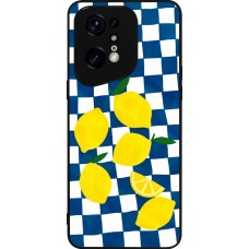 Coque OPPO Find X5 Pro - Silicone rigide noir Illustration lemons 2026