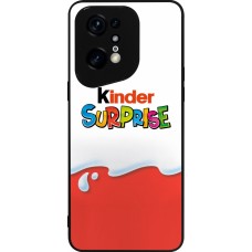 Coque OPPO Find X5 Pro - Silicone rigide noir Kinder Surprise