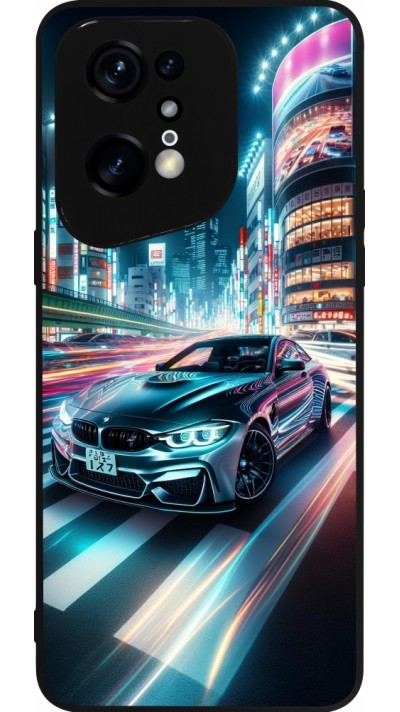 OPPO Find X5 Pro Case Hülle - Silikon schwarz BMW M4 Tokio Nacht