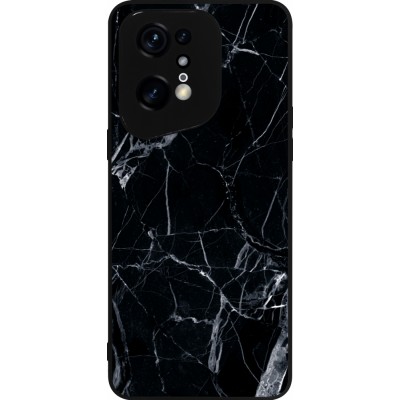 OPPO Find X5 Pro Case Hülle - Silikon schwarz Marble Black 01