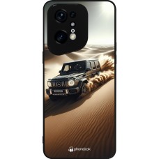 OPPO Find X5 Pro Case Hülle - Silikon schwarz Mercedes G Drift Wueste