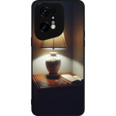 OPPO Find X5 Pro Case Hülle - Silikon schwarz Mitternachtsleuchten