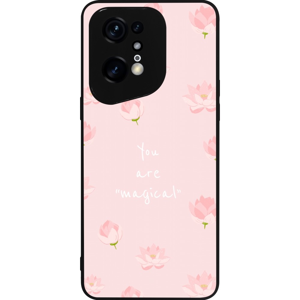 Coque OPPO Find X5 Pro - Silicone rigide noir Mom 2023 your are magical
