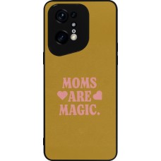 Coque OPPO Find X5 Pro - Silicone rigide noir Mom 2026 Are Magic