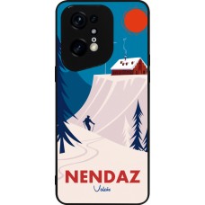 OPPO Find X5 Pro Case Hülle - Silikon schwarz Nendaz Cabane Ski