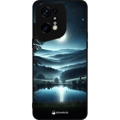 OPPO Find X5 Pro Case Hülle - Silikon schwarz Ansicht des Nachthimmels