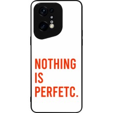 OPPO Find X5 Pro Case Hülle - Silikon schwarz Nothing is Perfetc