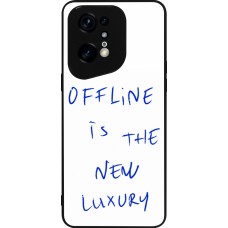 Coque OPPO Find X5 Pro - Silicone rigide noir Offline is the new luxury