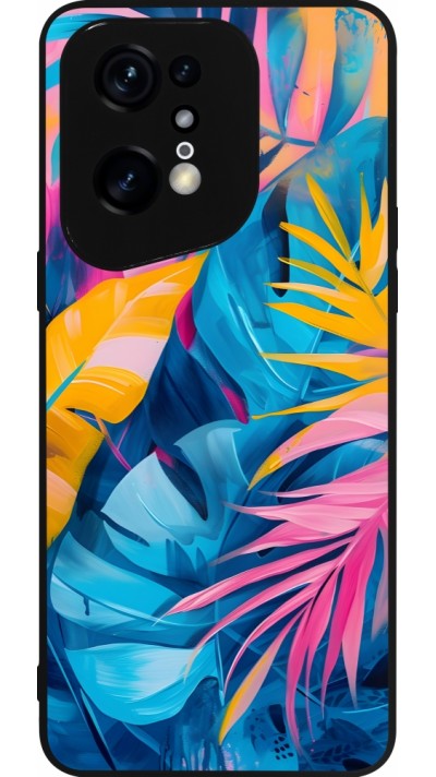 OPPO Find X5 Pro Case Hülle - Silikon schwarz Palms Blue
