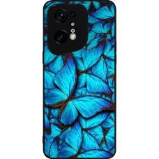 OPPO Find X5 Pro Case Hülle - Silikon schwarz Papillon bleu
