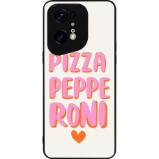 OPPO Find X5 Pro Case Hülle - Silikon schwarz Pizza pepperoni 2026