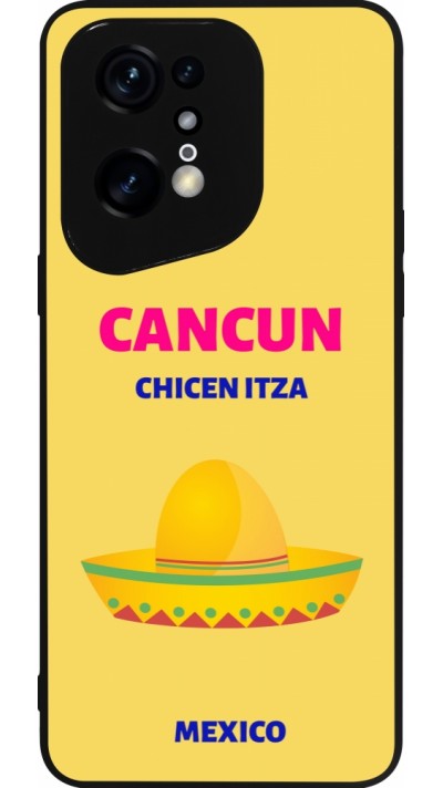 OPPO Find X5 Pro Case Hülle - Silikon schwarz Pop Summer Destination Cancun