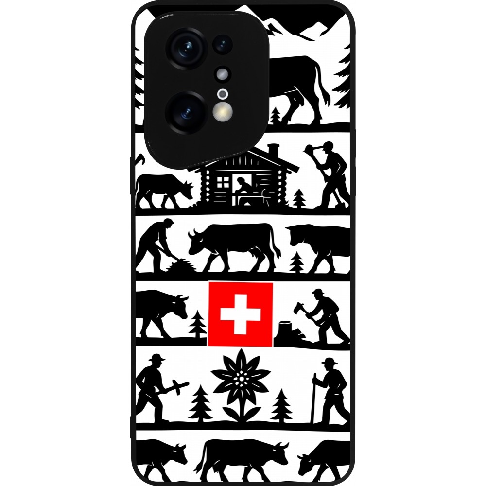 OPPO Find X5 Pro Case Hülle - Silikon schwarz Poya Schweiz 1