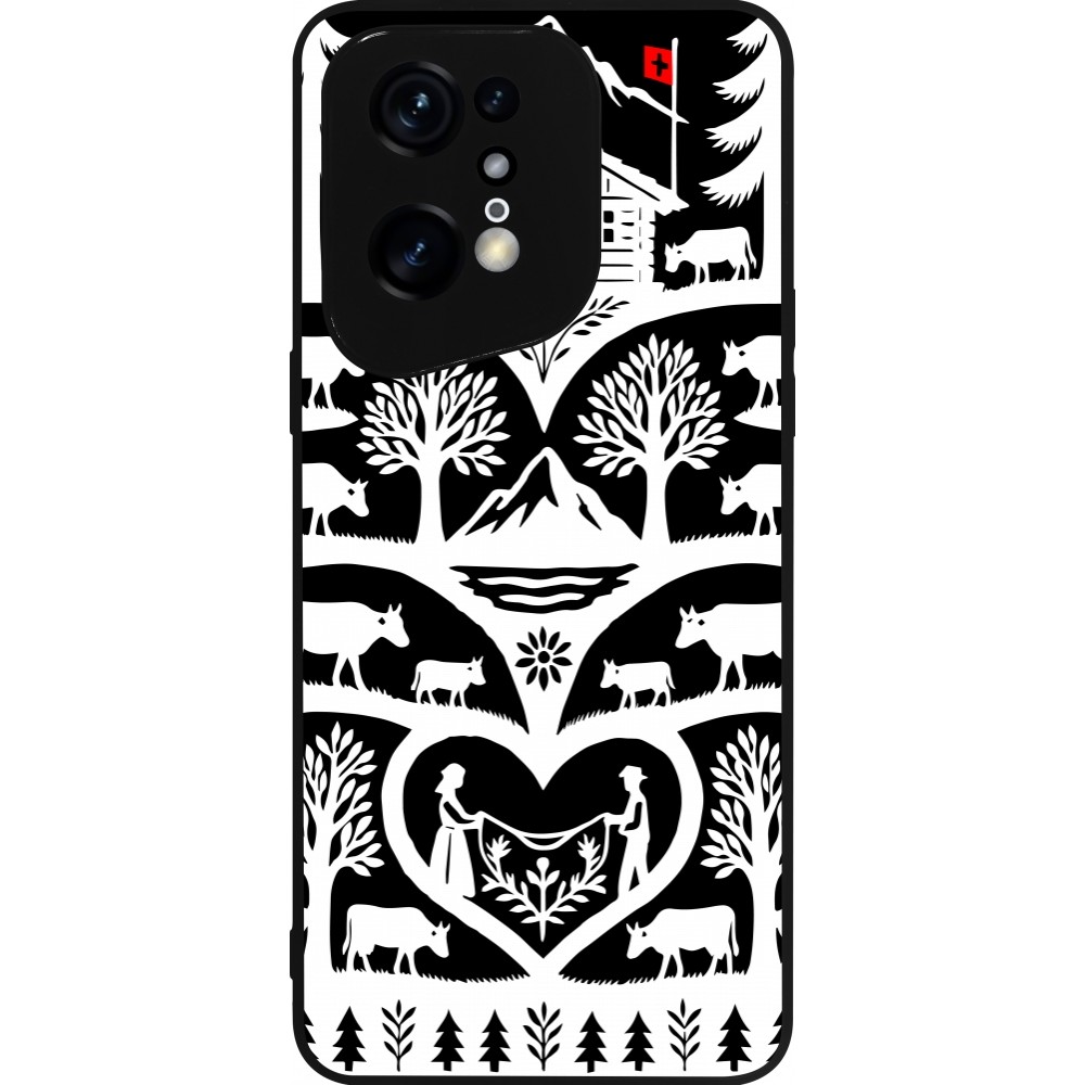 OPPO Find X5 Pro Case Hülle - Silikon schwarz Poya Schweiz 2 schwarz