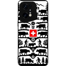 Coque OPPO Find X5 Pro - Silicone rigide noir Poya Suisse 3