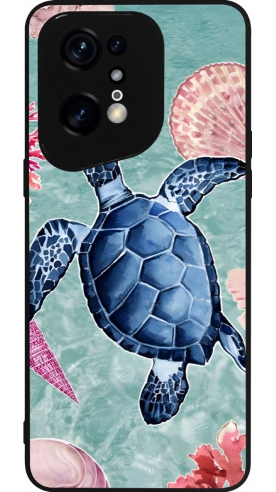 OPPO Find X5 Pro Case Hülle - Silikon schwarz Preppy Turtle