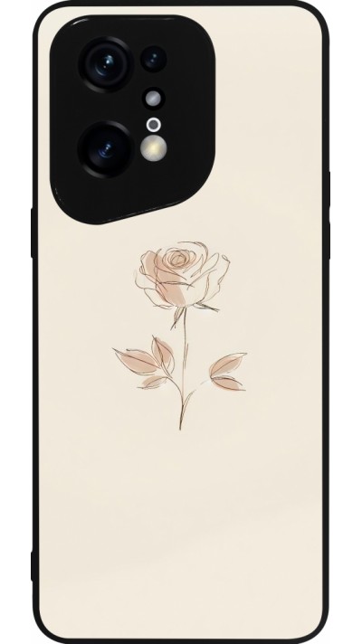 OPPO Find X5 Pro Case Hülle - Silikon schwarz Rosa Sand Minimalistisch