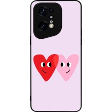 Coque OPPO Find X5 Pro - Silicone rigide noir Saint Valentines Day 26 Heart