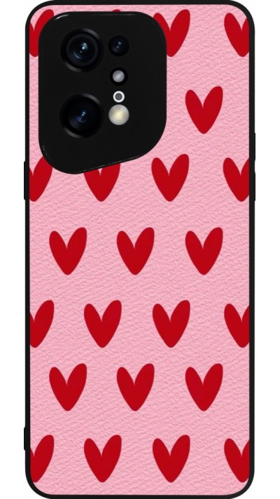 Coque OPPO Find X5 Pro - Silicone rigide noir Saint Valentines Day 26 Pattern heart