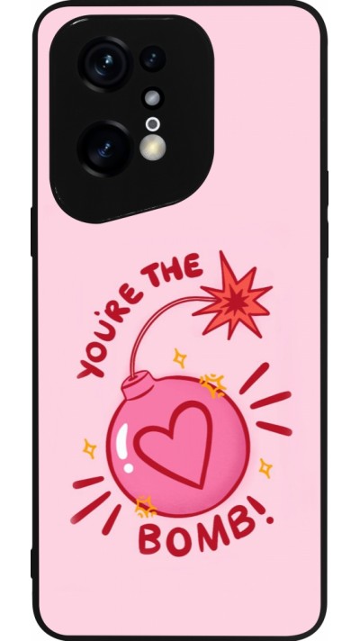 Coque OPPO Find X5 Pro - Silicone rigide noir Saint Valentines Day 26 You are the bomb