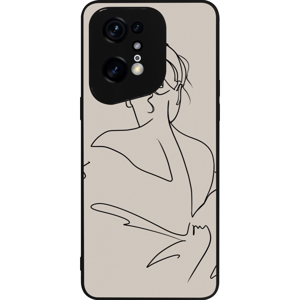 Coque OPPO Find X5 Pro - Silicone rigide noir Salnikova 05