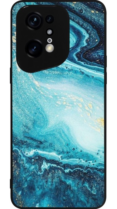 OPPO Find X5 Pro Case Hülle - Silikon schwarz Sea Foam Blue